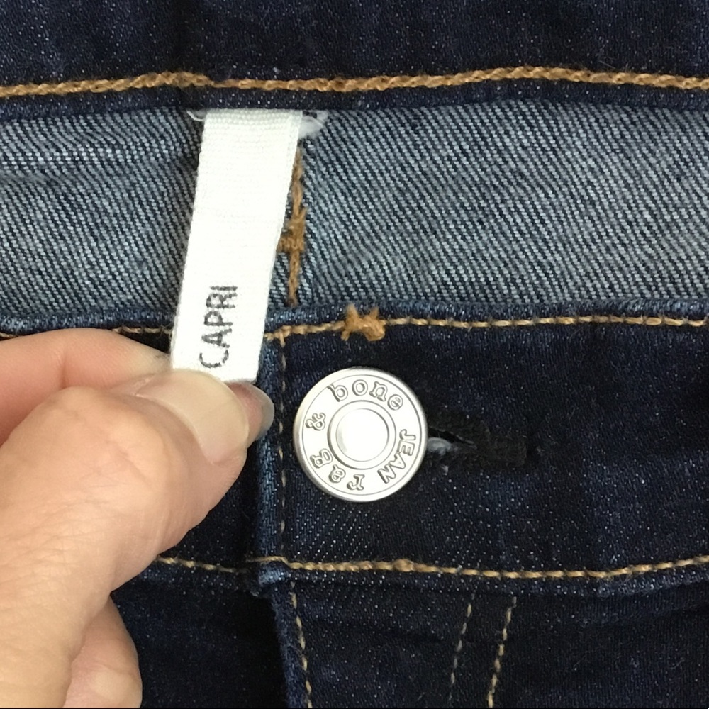 Rag & Bone Dark Wash Heritage Capri Jeans - Picture 11 of 11